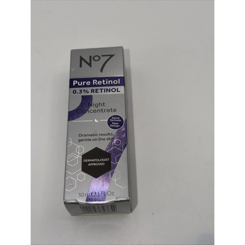 No7 Pure Retinol 0.3% Retinol Night Concentrate 1 Fl. Oz.